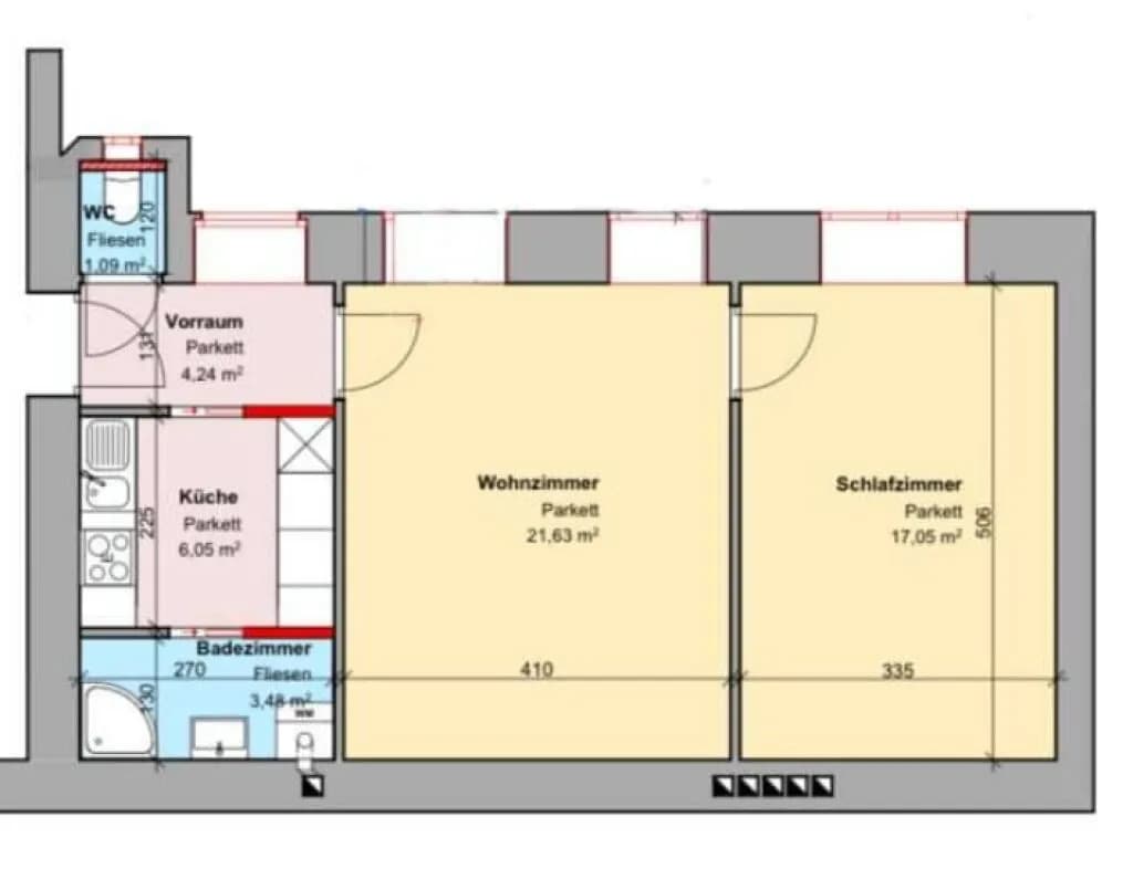 2-Zimmer-Wohnung kaufen in Wien – 56 m², € 299.000 – Bild 10 von 10