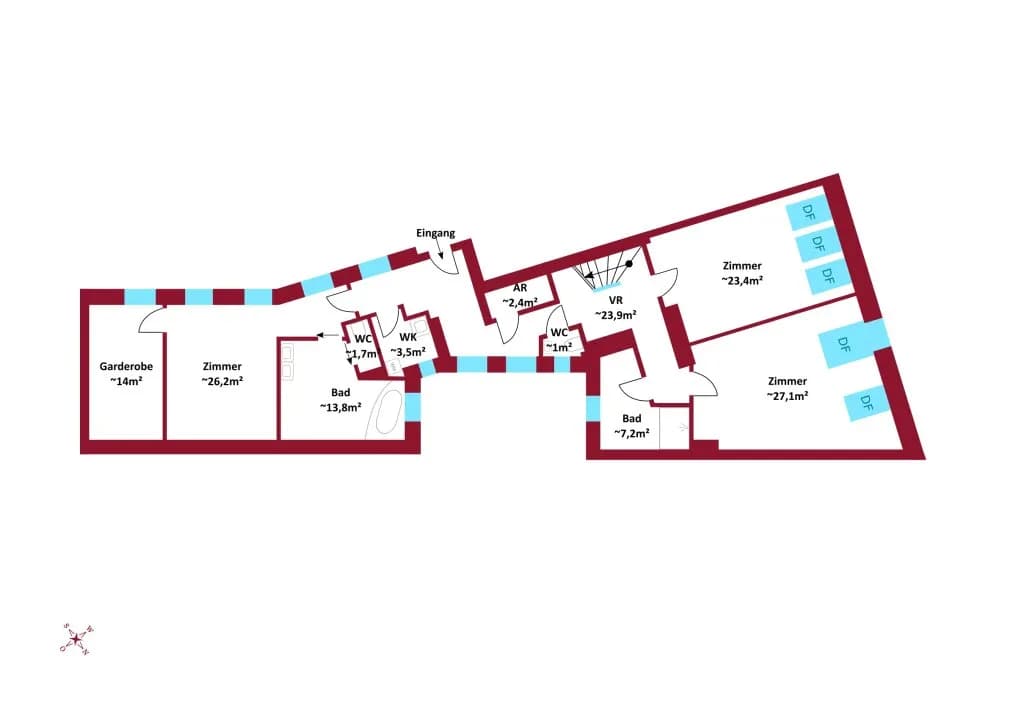 7-Zimmer-Wohnung kaufen in Wien – 266,1 m², € 1.880.000 – Bild 22 von 23