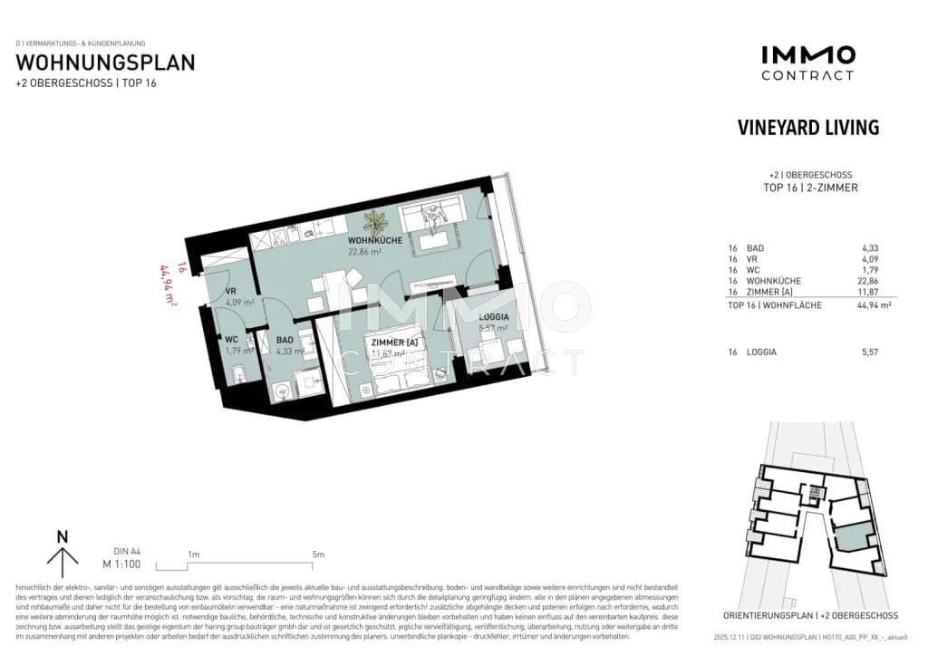 2-Zimmer-Wohnung kaufen in Wien – 44,94 m², € 319.500 – Bild 10 von 10