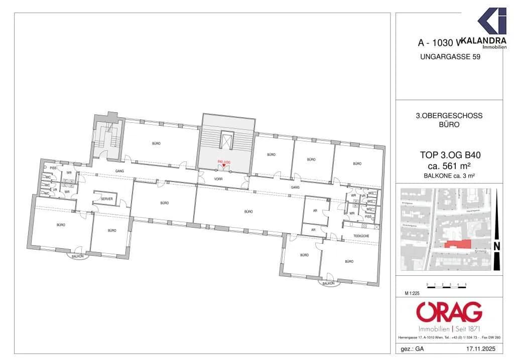 12-Zimmer-Gewerbeimmobilie mieten in Wien – 552 m², € 9.723 – Bild 21 von 21