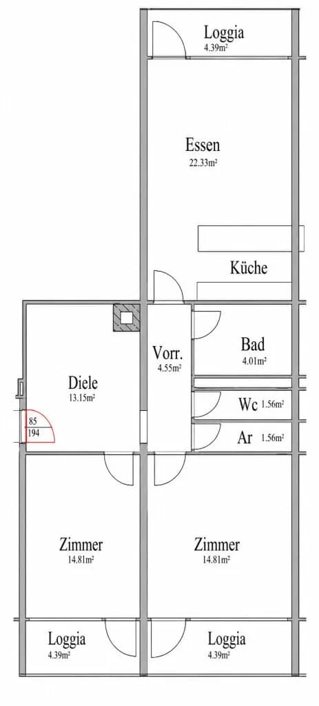 Wohnung mieten in Salzburg Stadt – 76,7 m², € 1.101 – Bild 10 von 10
