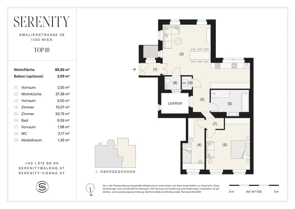 3-Zimmer-Wohnung kaufen in Wien – 88,86 m², € 575.000 – Bild 28 von 28