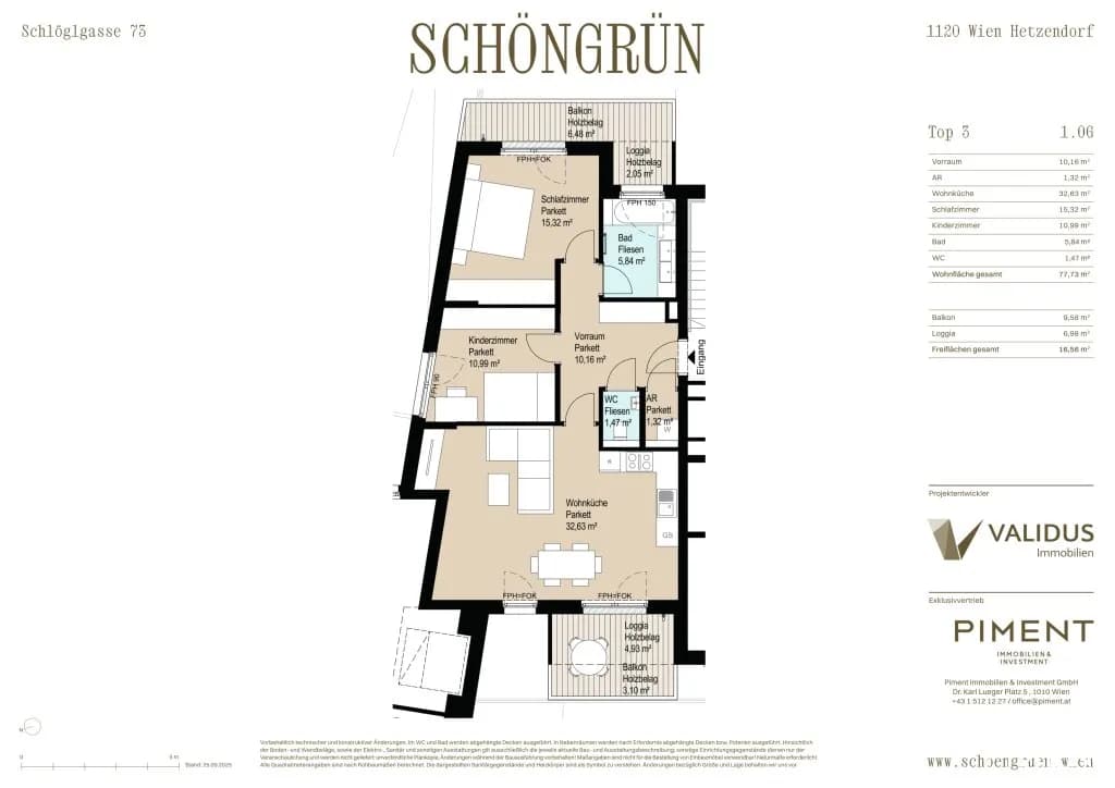 3-Zimmer-Wohnung mieten in Wien – 78 m², € 1.820 – Bild 6 von 6