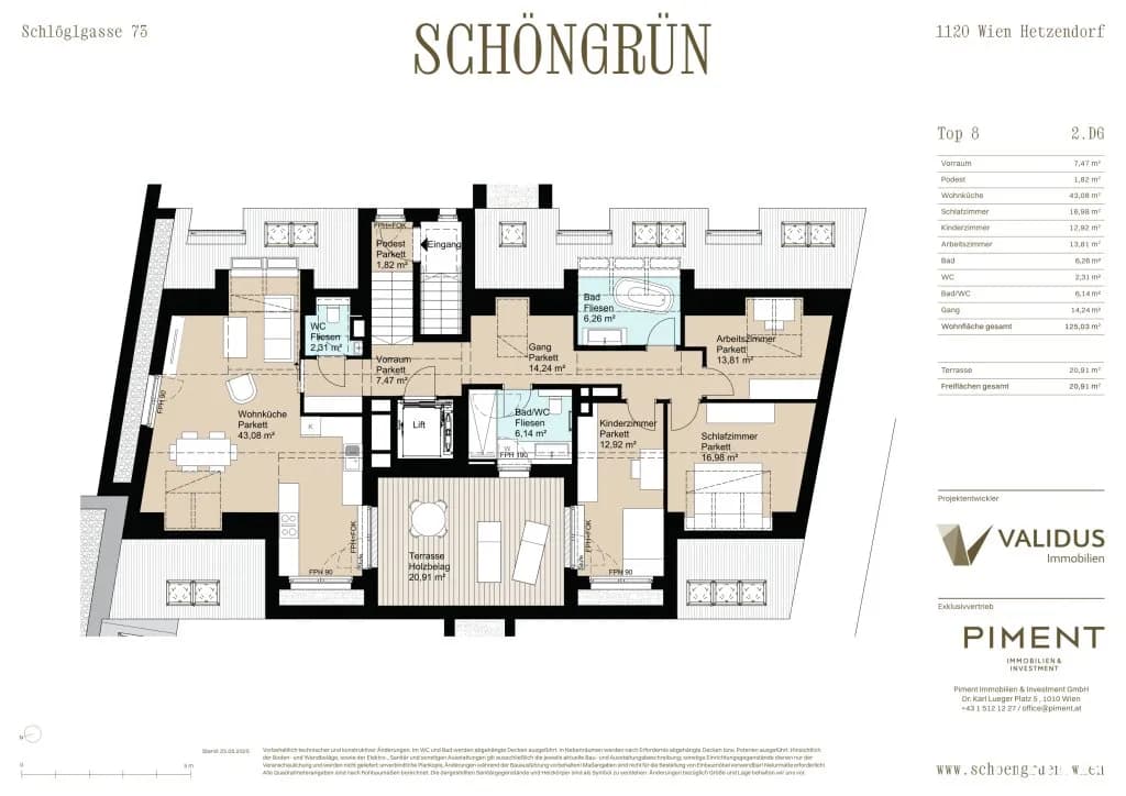 4-Zimmer-Wohnung mieten in Wien – 125 m², € 2.735 – Bild 7 von 7