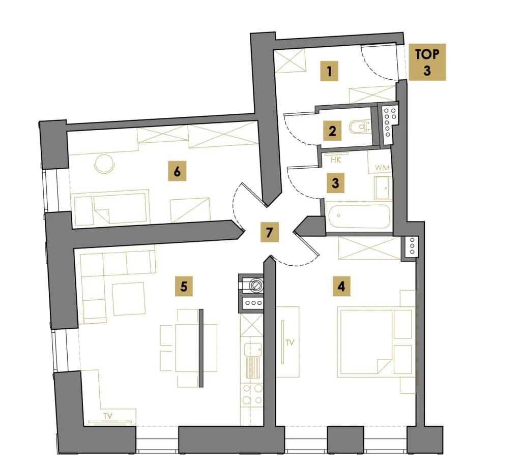 3-Zimmer-Wohnung kaufen in Wien – 63,94 m², € 319.800 – Bild 16 von 19