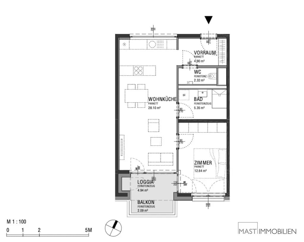 2-Zimmer-Wohnung kaufen in Wien – 57,2 m², € 379.000 – Bild 10 von 10