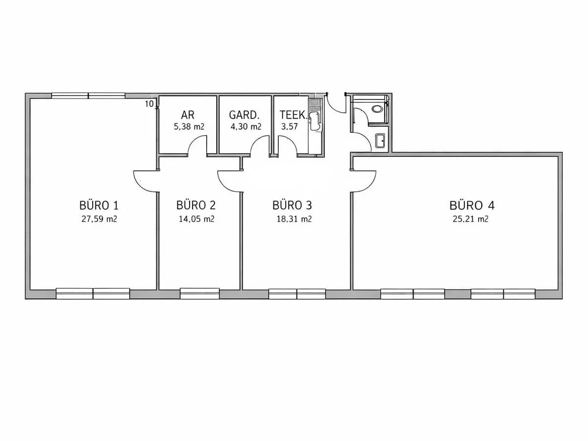 4-Zimmer-Gewerbeimmobilie kaufen in Tulln – 105 m², € 230.000 – Bild 7 von 11