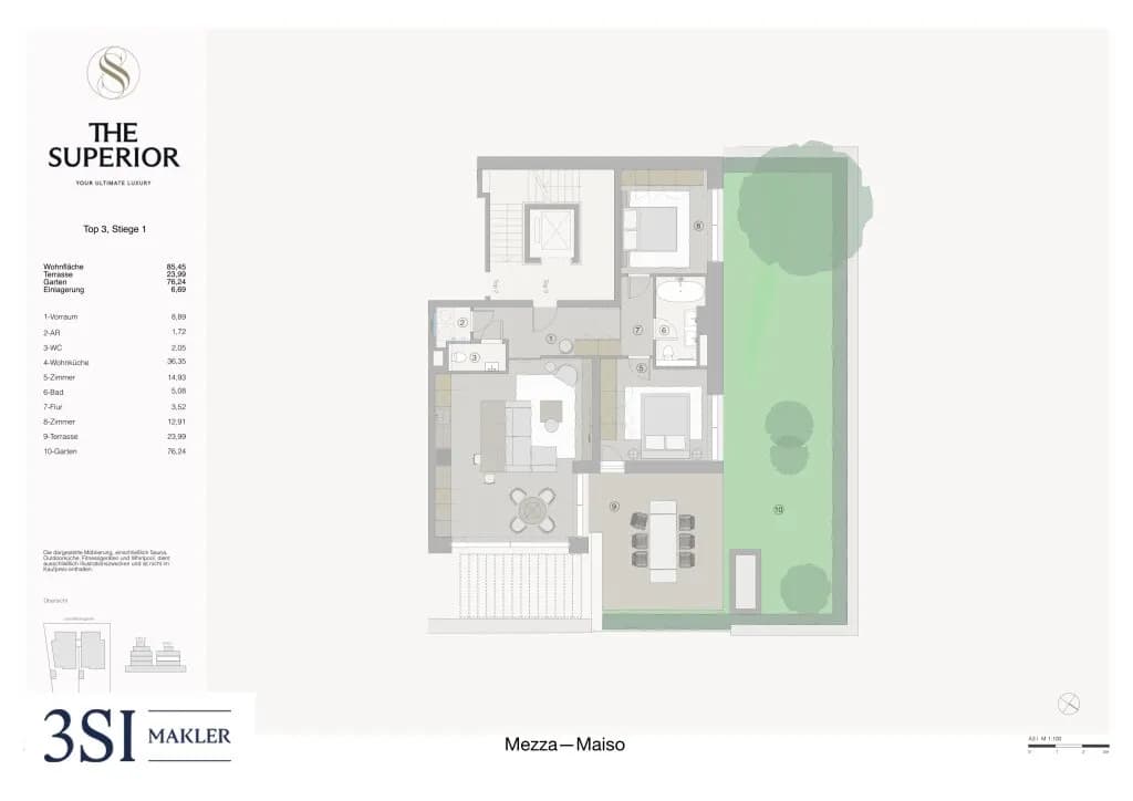 3-Zimmer-Wohnung kaufen in Wien – 85,45 m², € 1.199.000 – Bild 8 von 8