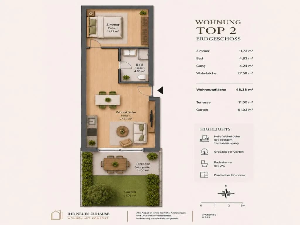2-Zimmer-Wohnung kaufen in Wien – 47,43 m², € 329.000 – Bild 13 von 13
