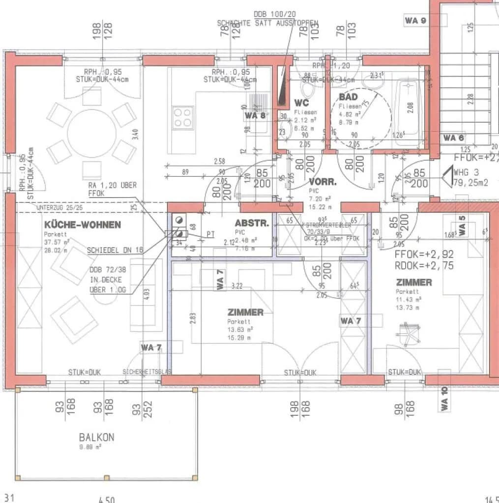3-Zimmer-Wohnung mieten in Murtal – 79,25 m², € 760 – Bild 2 von 2