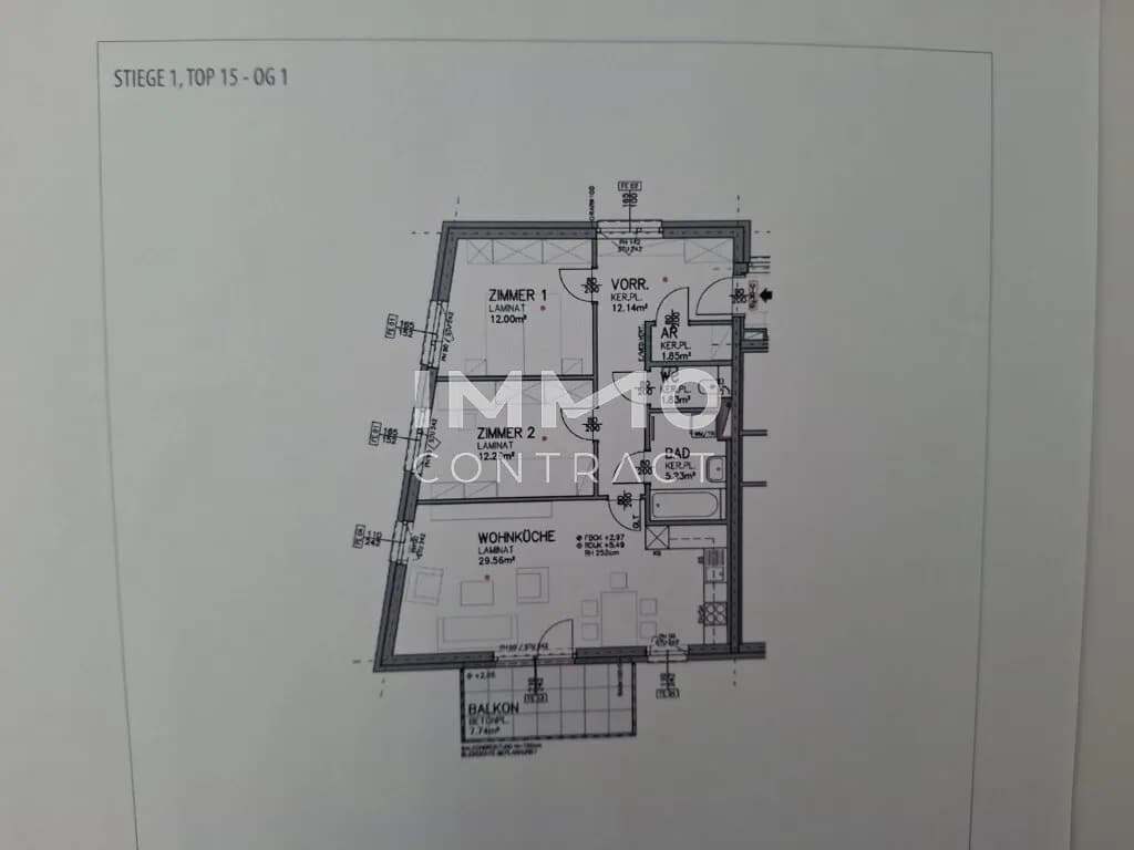 3-Zimmer-Wohnung mieten in Eisenstadt – 72,93 m², € 1.208 – Bild 19 von 19