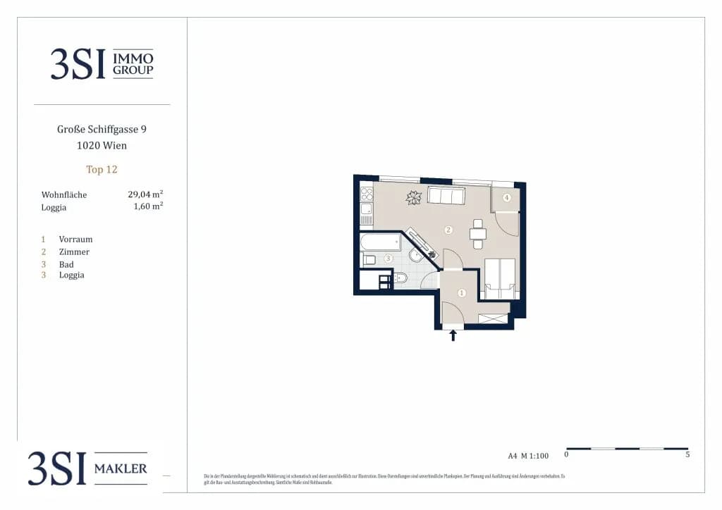 1-Zimmer-Wohnung kaufen in Wien – 28,94 m², € 275.000 – Bild 14 von 14