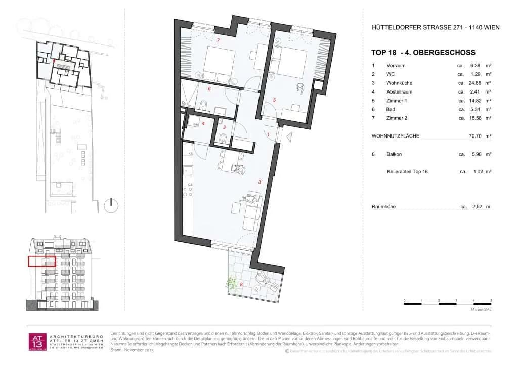 3-Zimmer-Wohnung kaufen in Wien – 70,7 m², € 499.000 – Bild 24 von 26