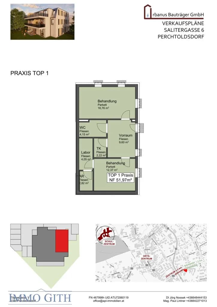 3-Zimmer-Gewerbeimmobilie kaufen in Mödling – 51,97 m², € 296.100 – Bild 7 von 7