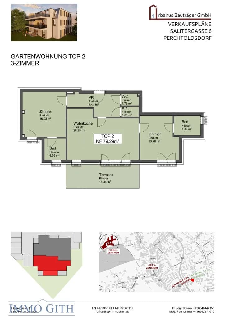 3-Zimmer-Wohnung kaufen in Mödling – 79,29 m², € 582.750 – Bild 13 von 13