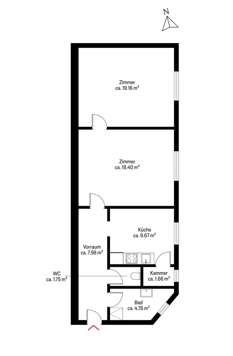 2-Zimmer-Wohnung kaufen in Wien – 64,4 m², € 210.000 – Bild 13 von 13