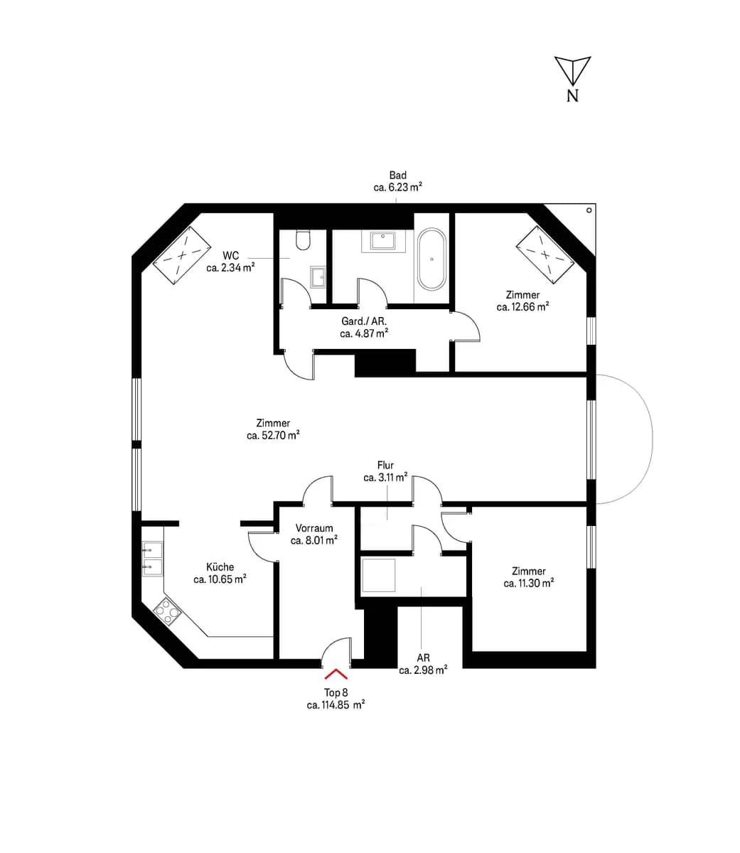 3-Zimmer-Wohnung kaufen in Wien – 115 m², € 798.000 – Bild 11 von 12