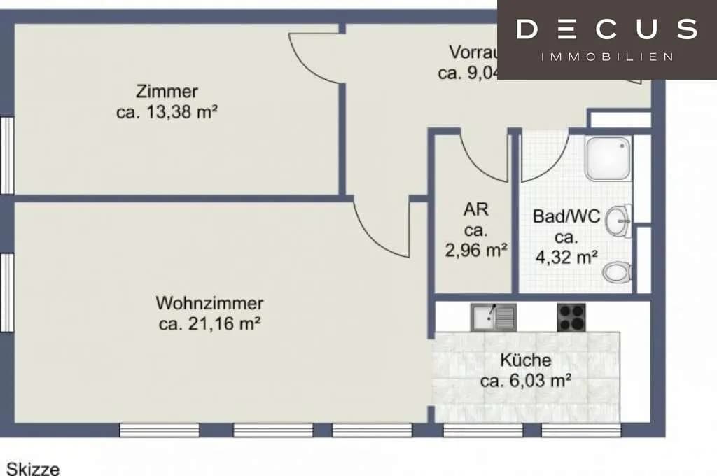 2-Zimmer-Wohnung mieten in Sankt Pölten – 57 m², € 777 – Bild 11 von 12