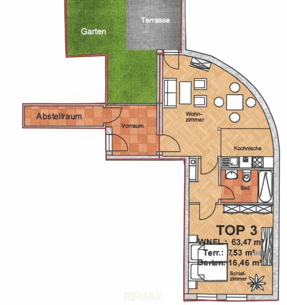 2-Zimmer-Wohnung kaufen in Baden – 63,47 m², € 228.000 – Bild 16 von 17