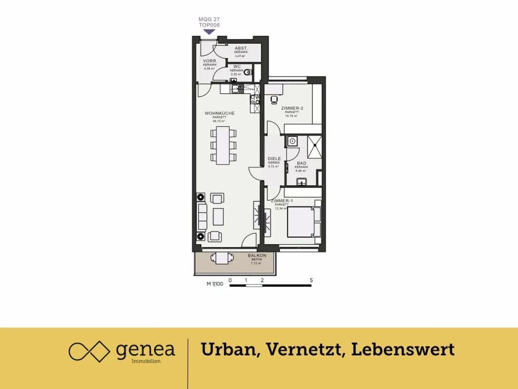 2-Zimmer-Wohnung mieten in Graz – 80,82 m², € 1.187 – Bild 2 von 20