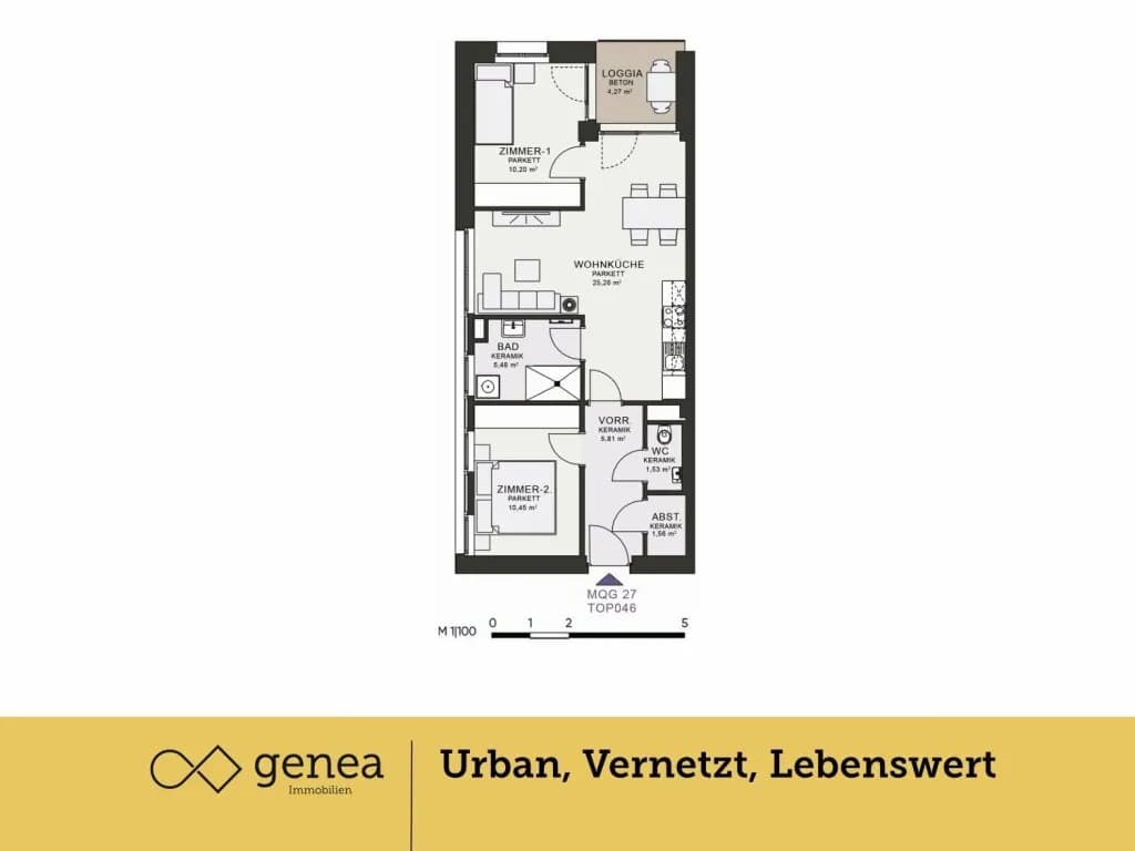 3-Zimmer-Wohnung mieten in Graz – 60,29 m², € 916 – Bild 2 von 20