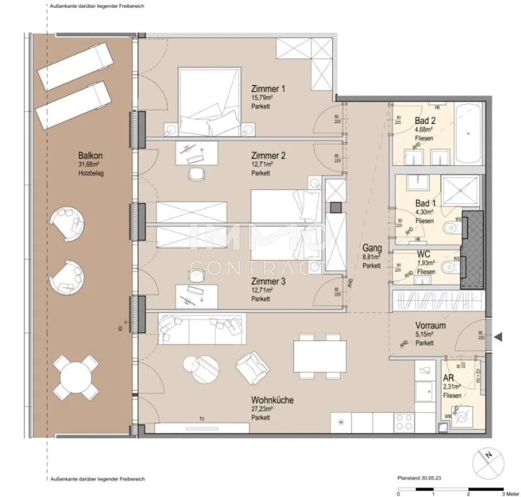 4-Zimmer-Wohnung kaufen in Wien – 95,61 m², € 1.210.700 – Bild 25 von 25