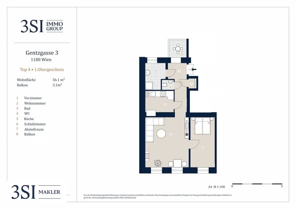 2-Zimmer-Wohnung kaufen in Wien – 56,1 m², € 447.700 – Bild 15 von 15