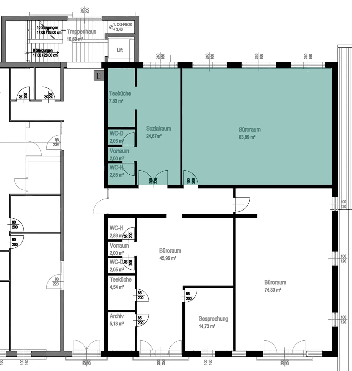 Gewerbeimmobilie mieten in Salzburg-Umgebung – 123 m², € 1.689 – Bild 8 von 8