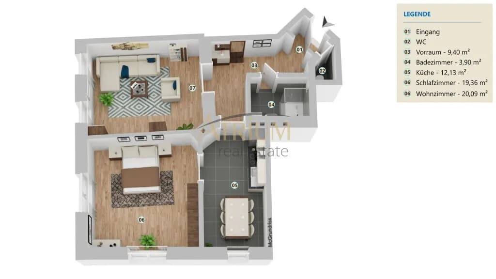 2-Zimmer-Wohnung kaufen in Wien – 66,41 m², € 185.000 – Bild 6 von 17