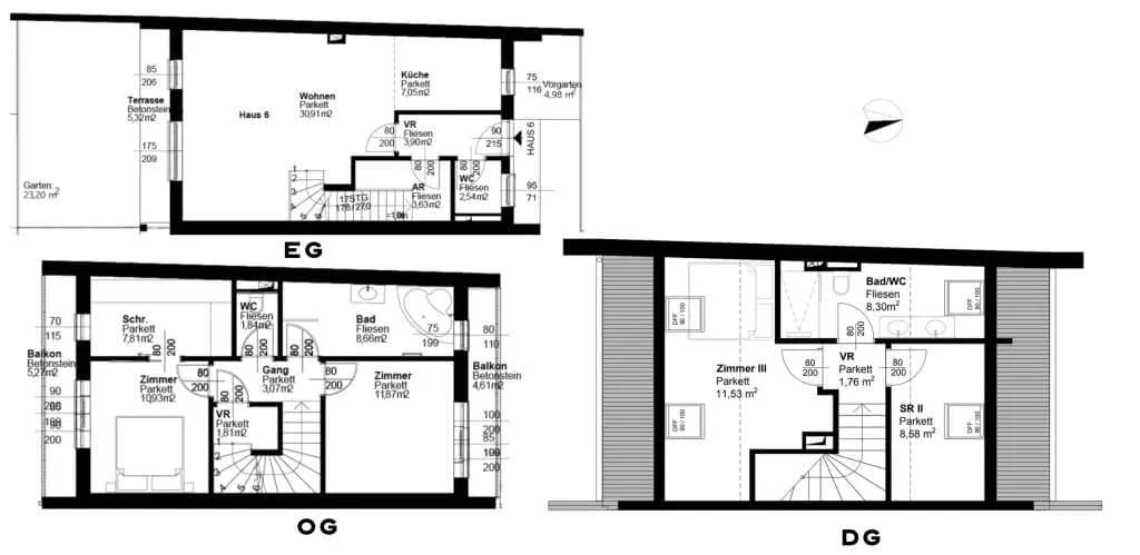 5-Zimmer-Haus mieten in Wien – 123,54 m², € 2.300 – Bild 13 von 13
