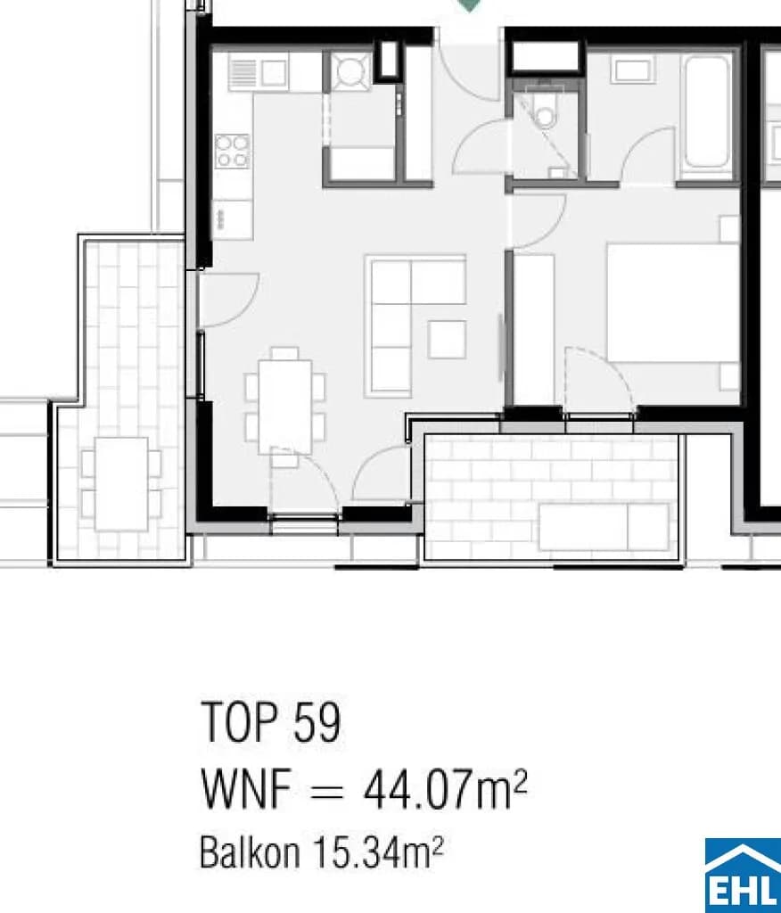 2-Zimmer-Wohnung mieten in Wien – 44,07 m², € 1.149 – Bild 18 von 18