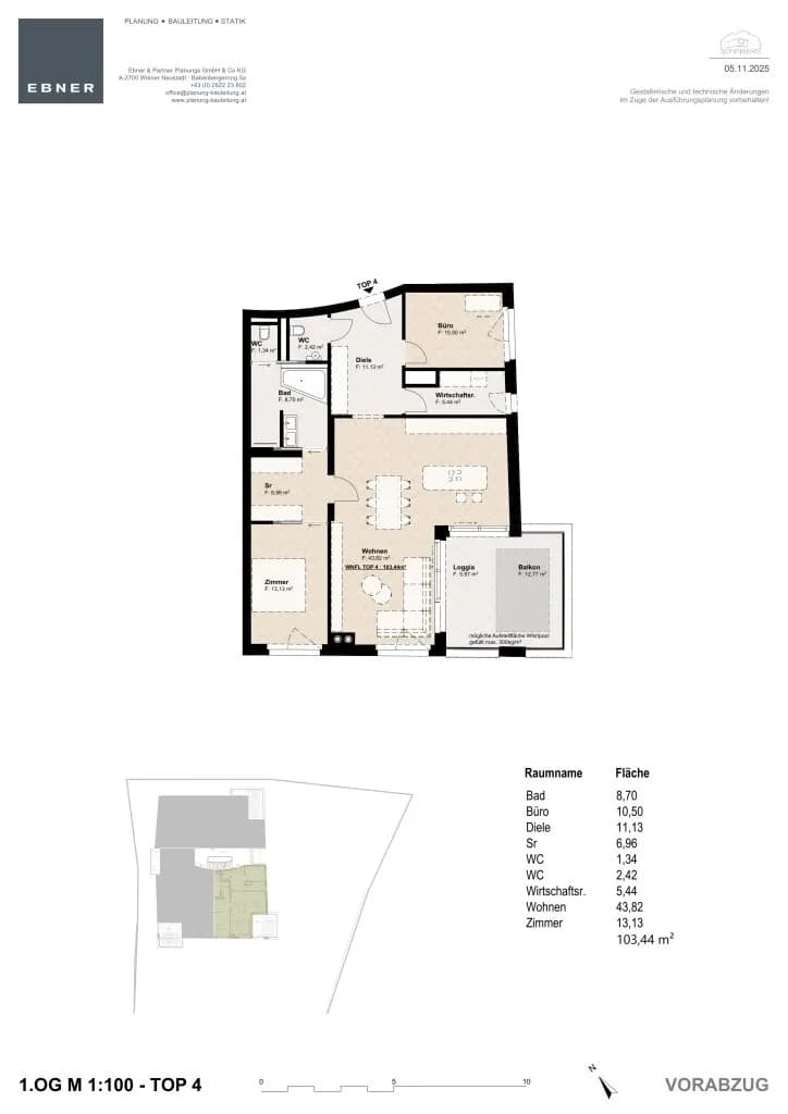 3-Zimmer-Wohnung kaufen in Mödling – 103,03 m², € 1.199.800 – Bild 10 von 11