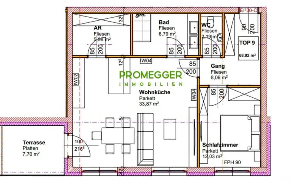 2-Zimmer-Wohnung kaufen in Liezen – 68,92 m², € 313.600 – Bild 3 von 5