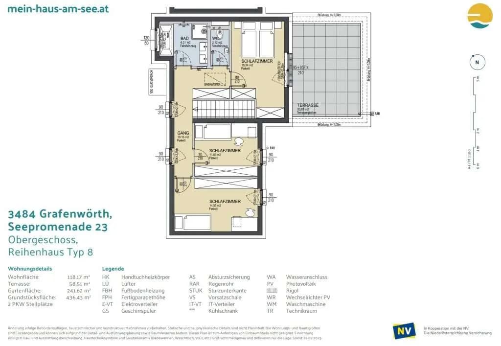 4-Zimmer-Haus kaufen in Tulln – 118,17 m², € 575.000 – Bild 19 von 21