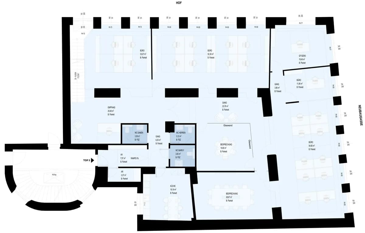 Gewerbeimmobilie mieten in Wien – 316 m², € 6.421 – Bild 12 von 13