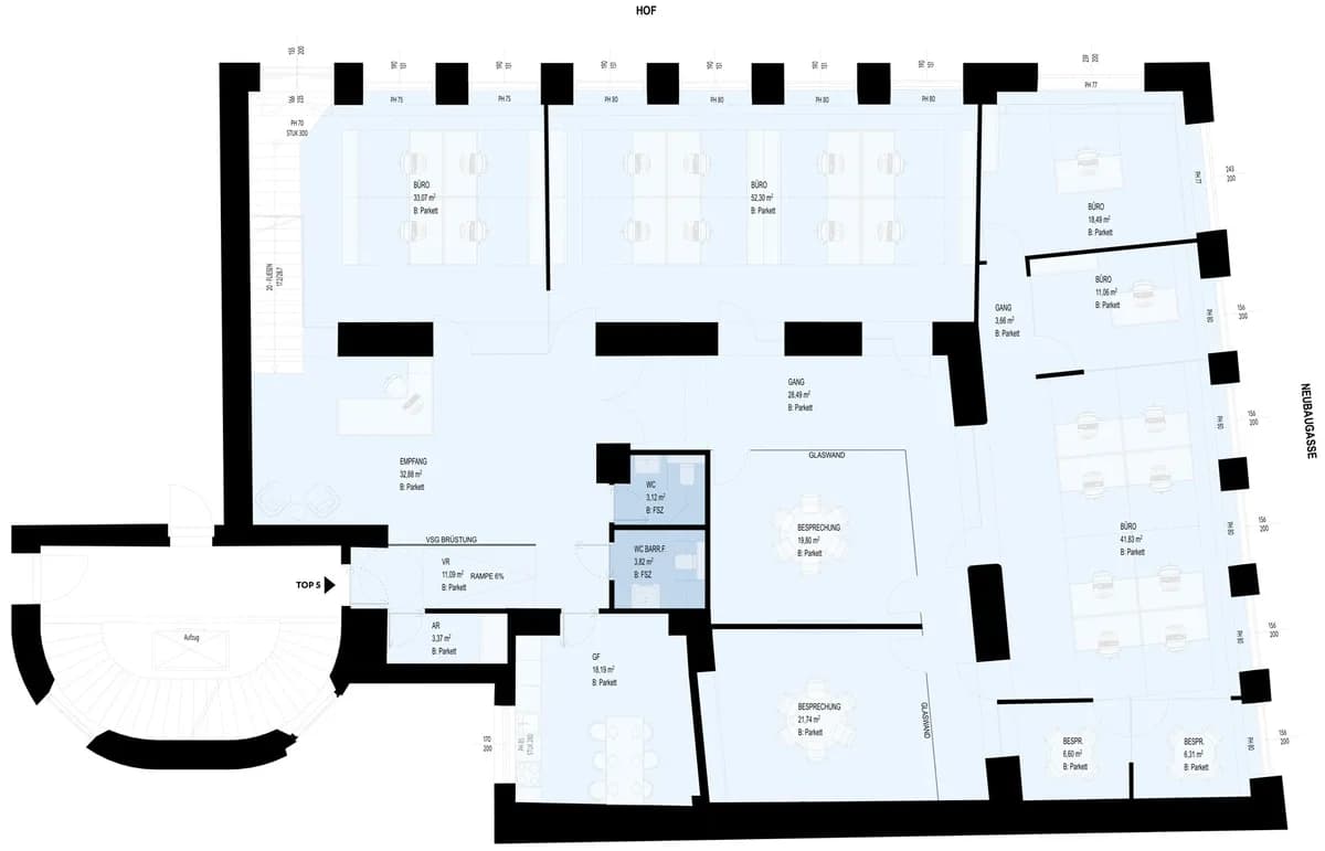Gewerbeimmobilie mieten in Wien – 316 m², € 6.421 – Bild 13 von 13
