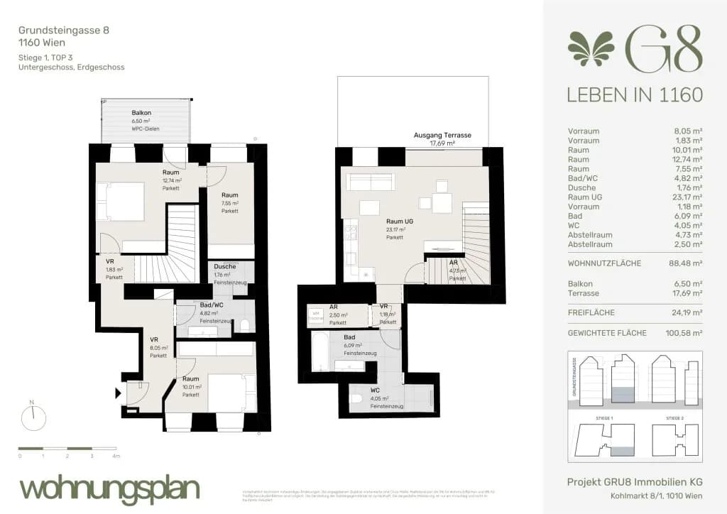 4-Zimmer-Wohnung kaufen in Wien – 88,48 m², € 659.000 – Bild 17 von 17