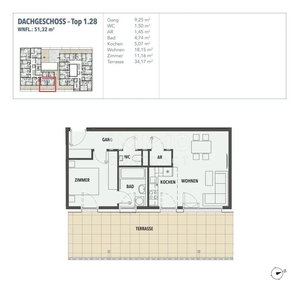 2-Zimmer-Wohnung kaufen in Wien – 51,32 m², € 332.726 – Bild 21 von 21