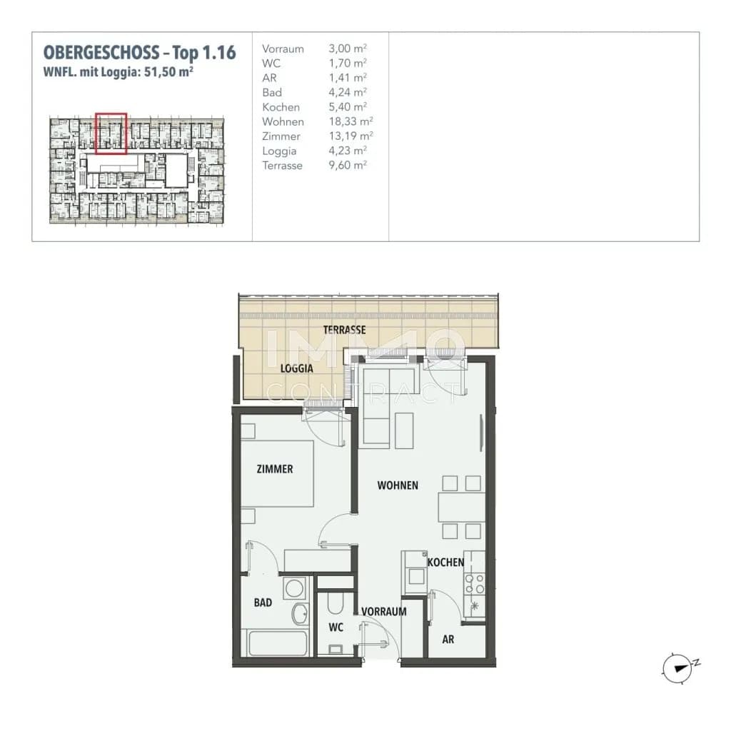 2-Zimmer-Wohnung kaufen in Wien – 47,27 m², € 274.688 – Bild 15 von 15