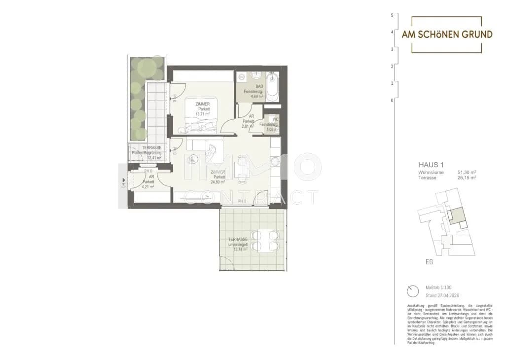 2-Zimmer-Wohnung kaufen in Wien – 51,3 m², € 331.900 – Bild 8 von 9