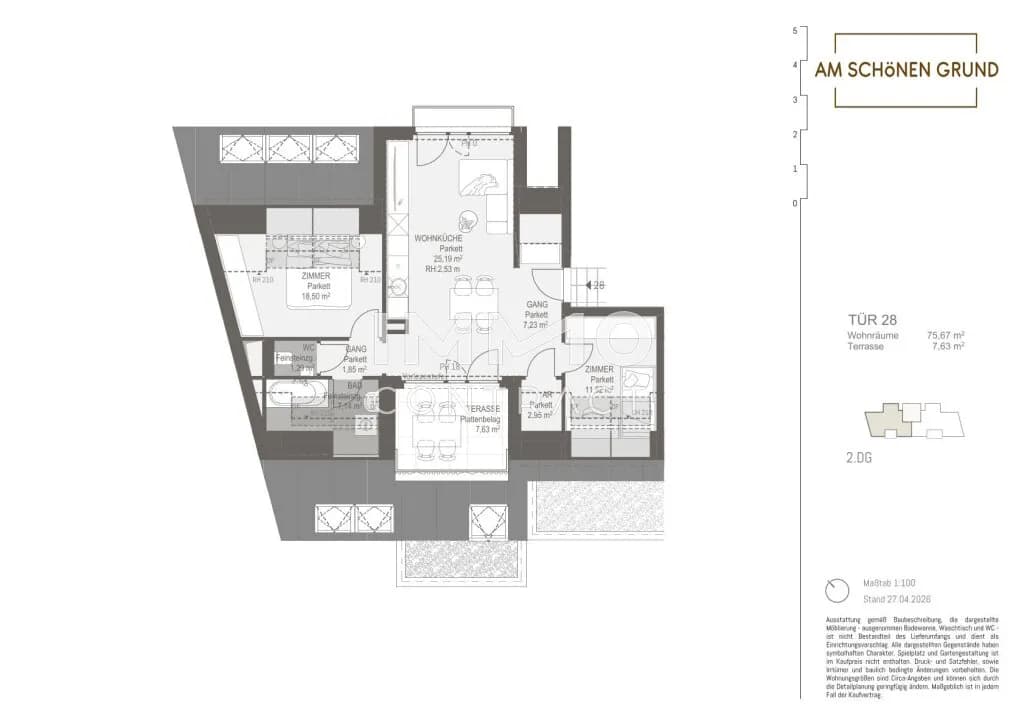 3-Zimmer-Wohnung kaufen in Wien – 75,67 m², € 471.700 – Bild 11 von 11