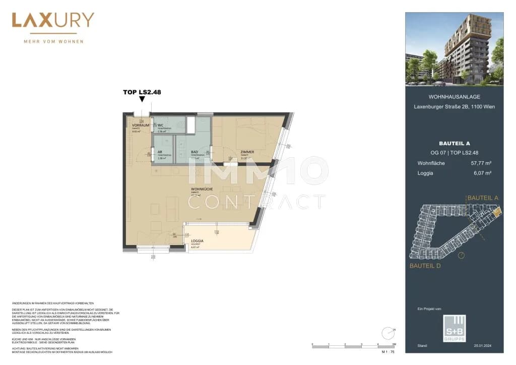 2-Zimmer-Wohnung kaufen in Wien – 57,77 m², € 460.000 – Bild 19 von 19