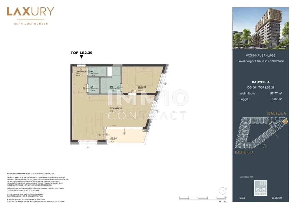2-Zimmer-Wohnung kaufen in Wien – 57,77 m², € 440.000 – Bild 21 von 21