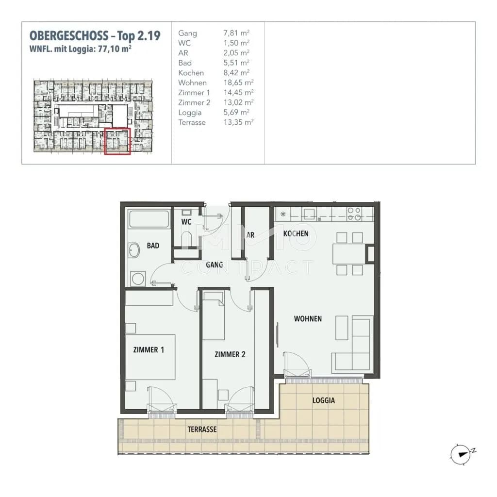 3-Zimmer-Wohnung kaufen in Wien – 71,41 m², € 384.732 – Bild 16 von 16