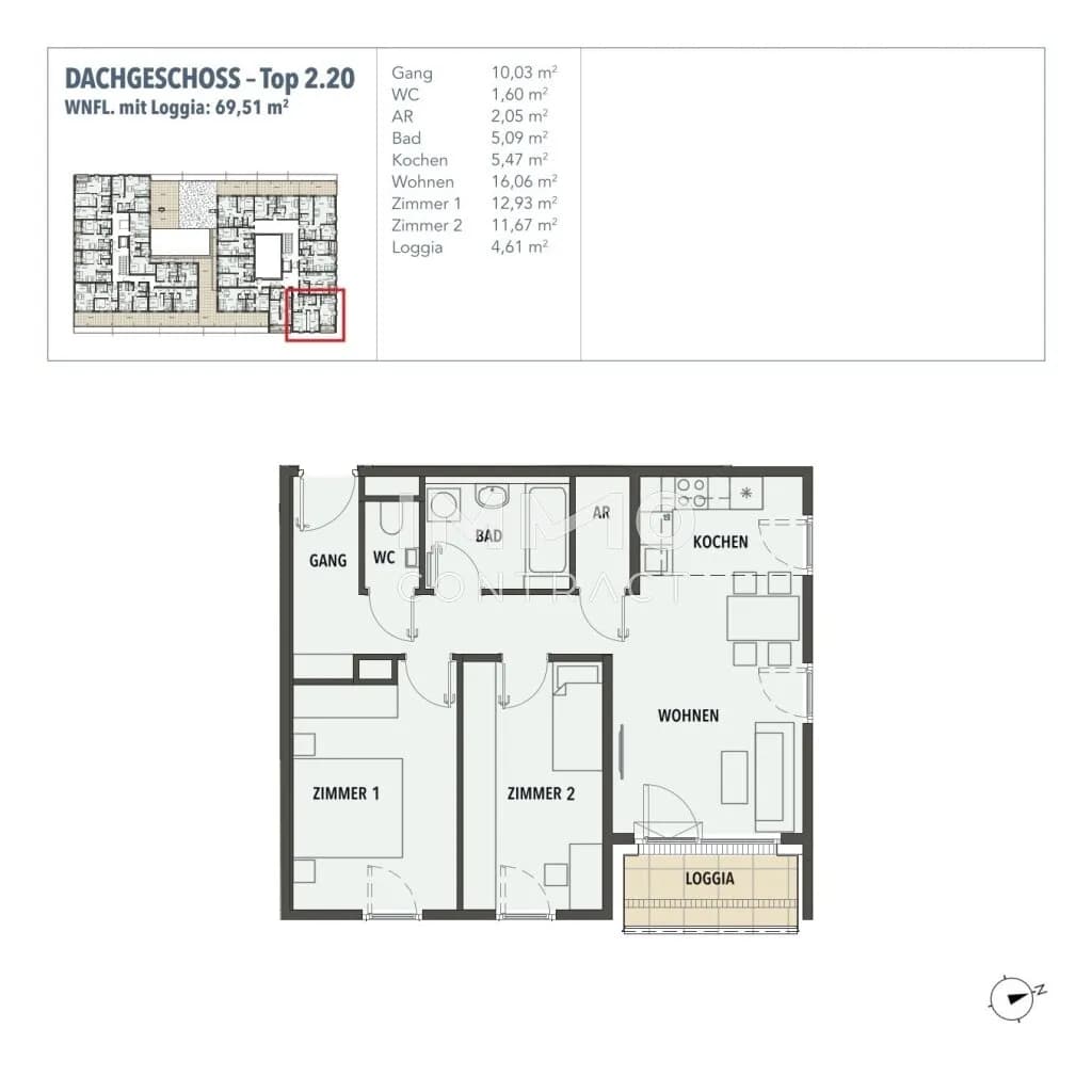 3-Zimmer-Wohnung kaufen in Wien – 64,9 m², € 373.100 – Bild 16 von 16