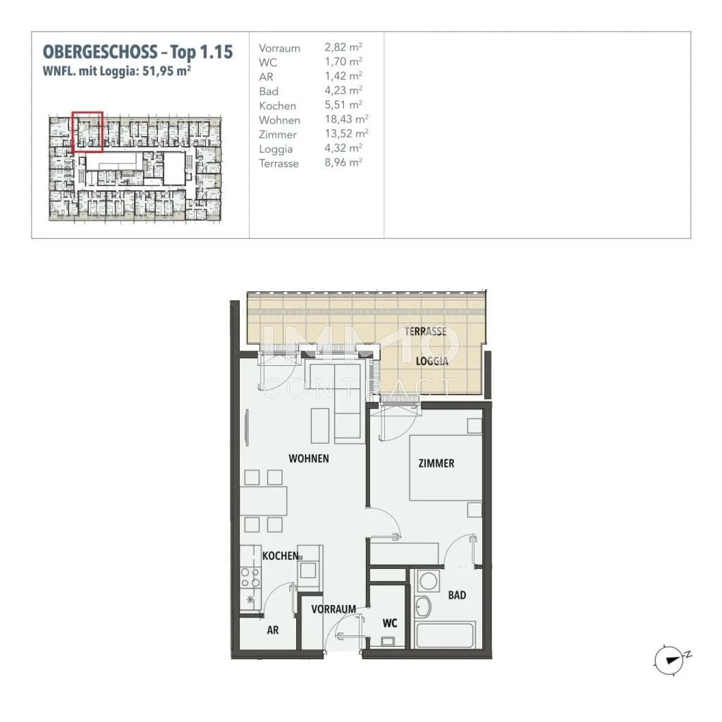 2-Zimmer-Wohnung kaufen in Wien – 47,63 m², € 274.955 – Bild 12 von 12
