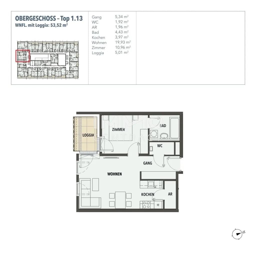 2-Zimmer-Wohnung kaufen in Wien – 48,51 m², € 275.000 – Bild 15 von 15
