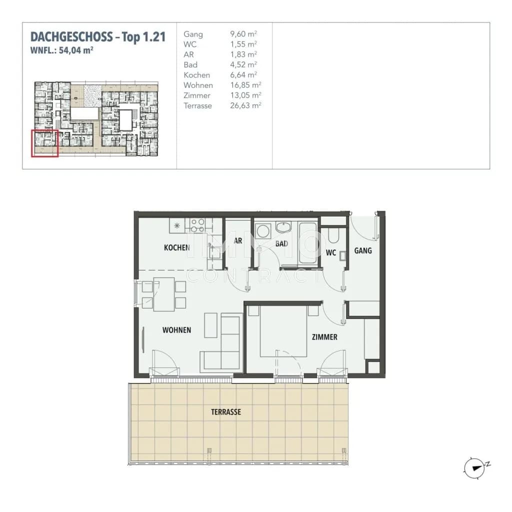 2-Zimmer-Wohnung kaufen in Wien – 54,04 m², € 332.726 – Bild 17 von 17