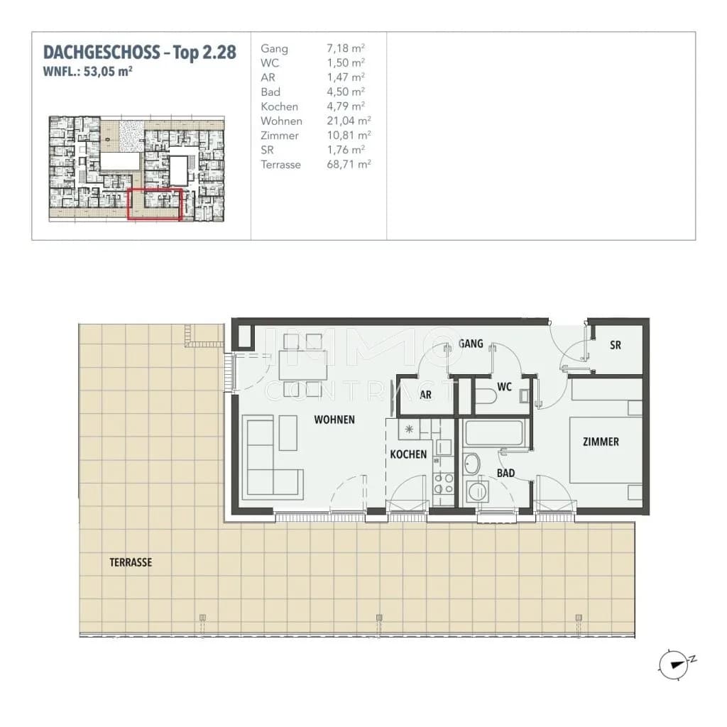 2-Zimmer-Wohnung kaufen in Wien – 53,05 m², € 361.829 – Bild 17 von 17