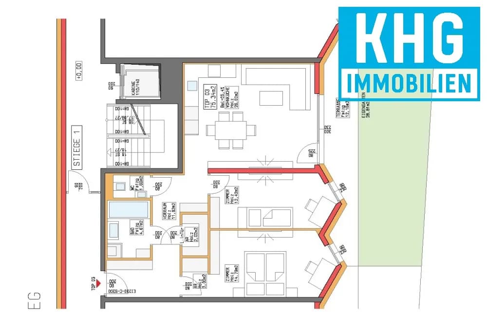 3-Zimmer-Wohnung kaufen in Tulln – 76 m², € 448.000 – Bild 4 von 7